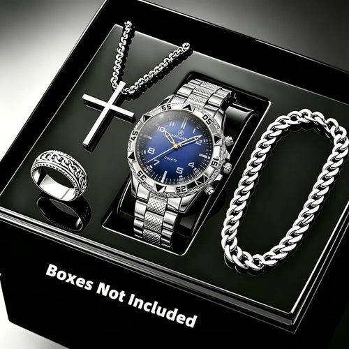 Quartz Watch and Jewelry Gift Set